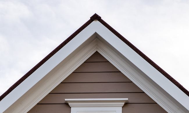What are gables on a house exterior?