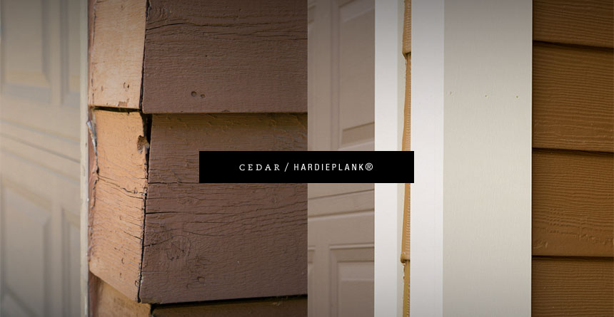 Cedar vs Hardieplank