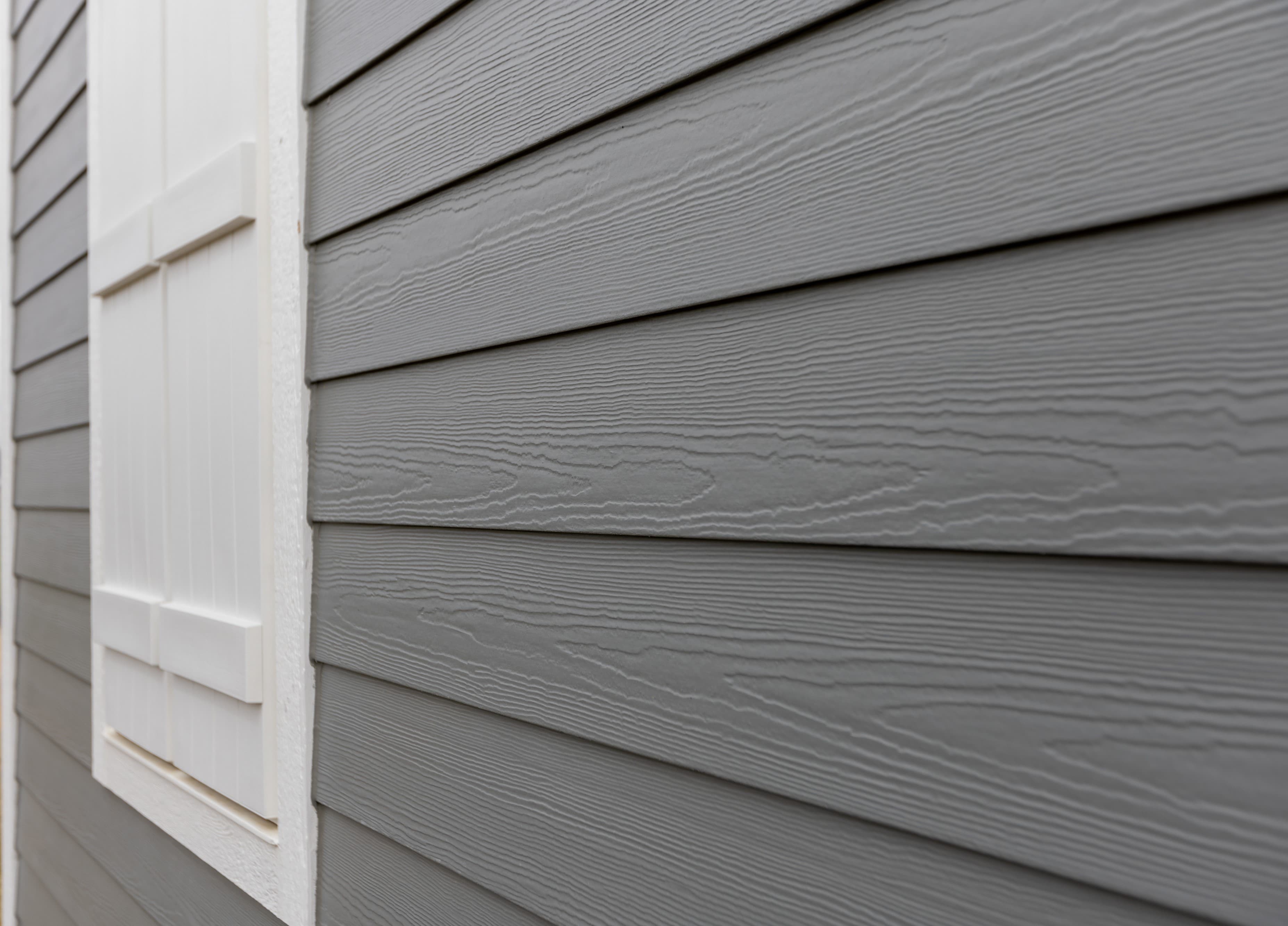 Durability is Sustainability: VISION House Sussex | Close up of Hardie plank siding