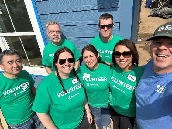 James Hardie and Habitat for Humanity® Support Altadena Community James Hardie employees stand alongside San Gabriel Valley Habitat for Humanity volunteers