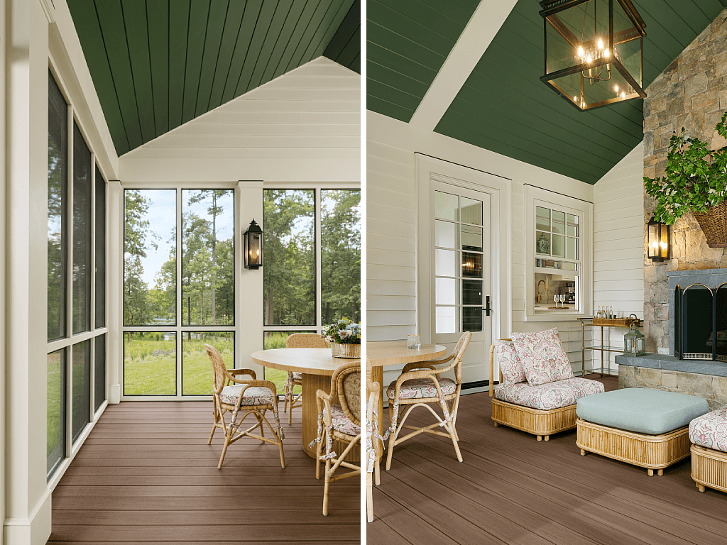 Screened porch featuring Hardie® Artisan® V-Groove siding.