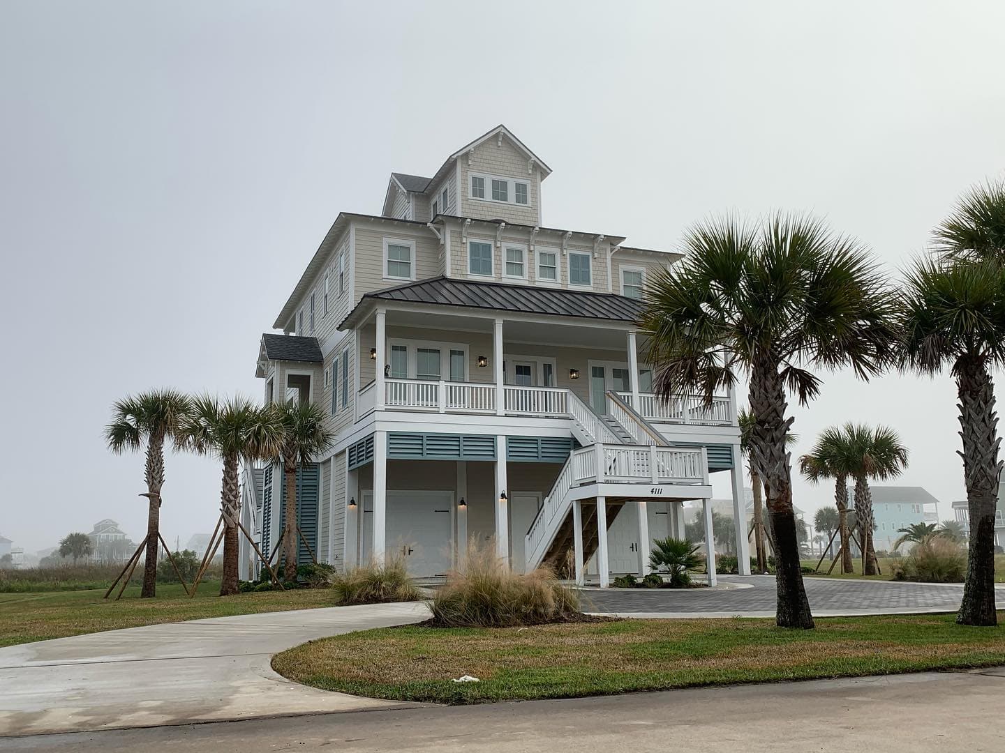 Two Story Raised Beach House in Galveston, Texas. Two Story Raised Beach House in Galveston Texas
