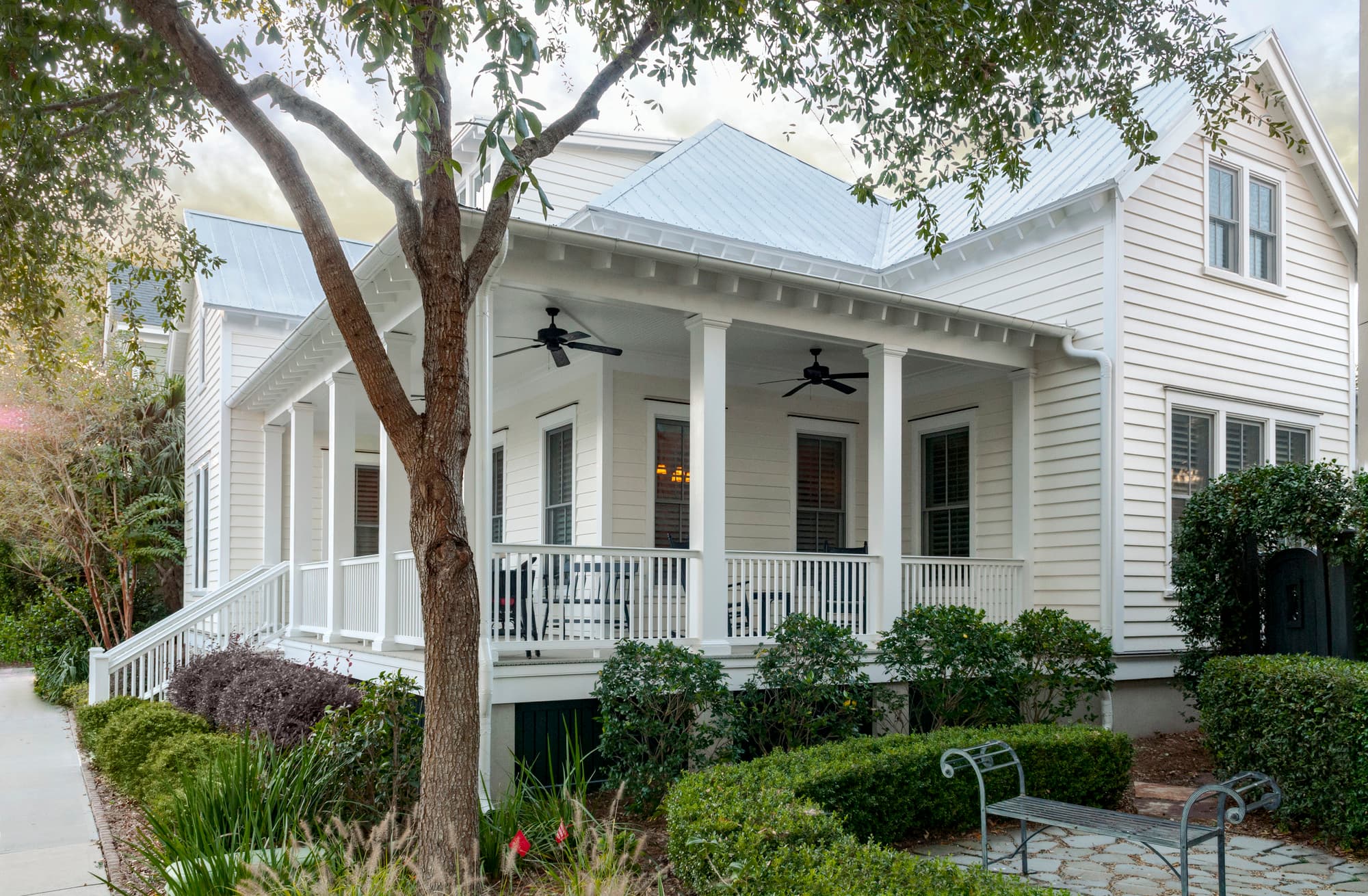 Hardie Artisan Plank lap house with wrap around porch House clad with Hardie® Artisan® plank lap and Hardie® Artisan® trim