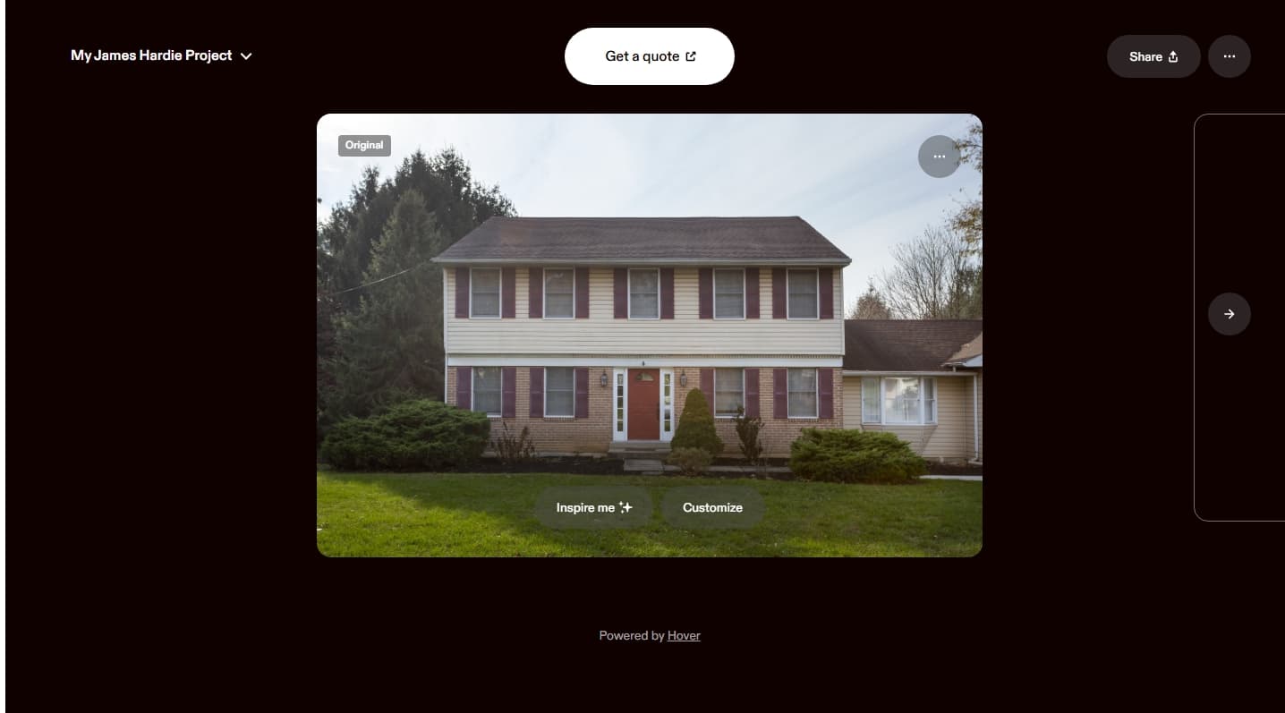 Hardie Designer - step 1