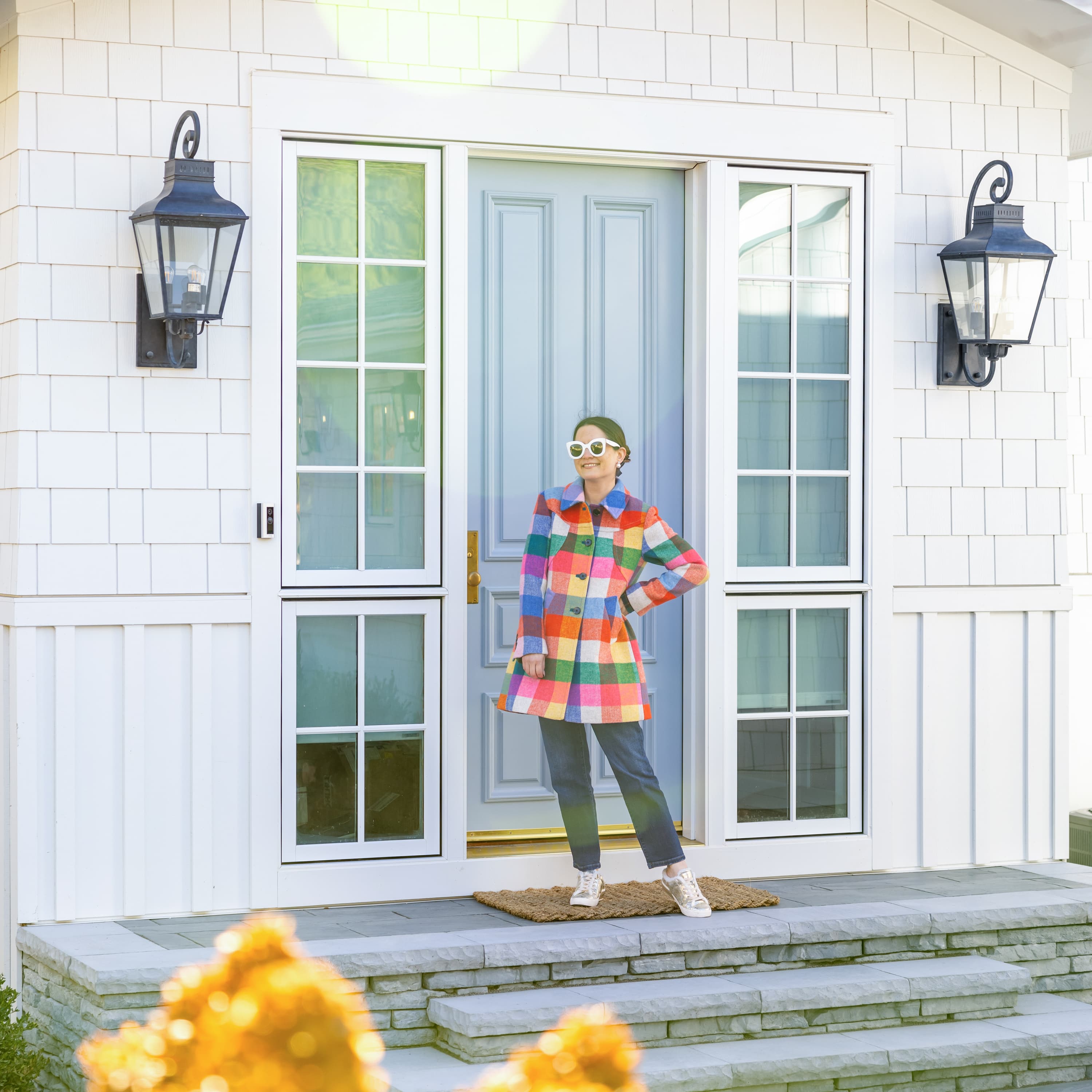 Jenn Lake -- In front of house