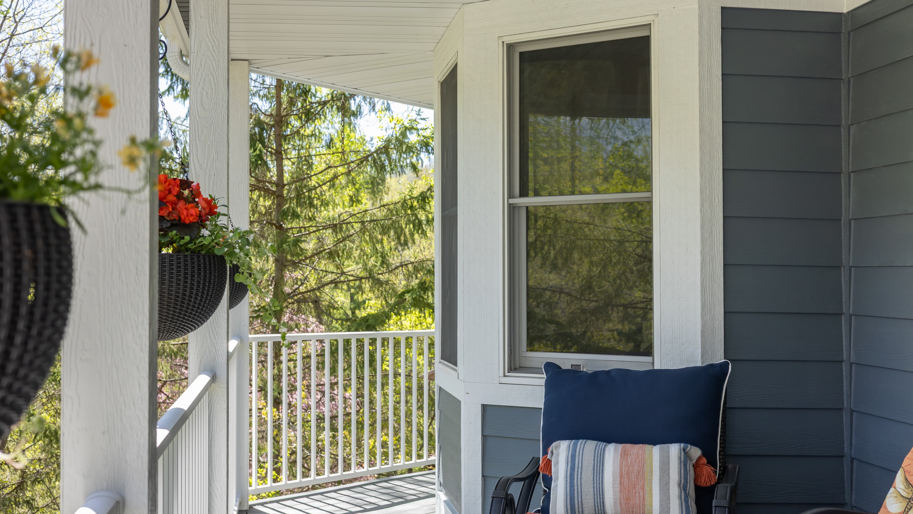 First American Roofing & Siding, Inc. – Featuring Hardie® Plank in Evening Blue First American Roofing & Siding, Inc. – Featuring Hardie® Plank in Evening Blue