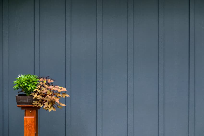 Evening Blue product wall, board and batten trim Evening Blue product wall, board and batten trim