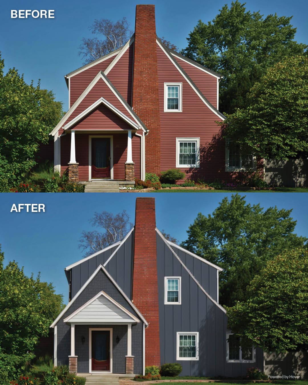 Hover re-side before/after Hover re-side before/after